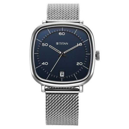 Titan Neo Curve Quartz Analog with Date Blue Dial Watch For Men 1885SM02