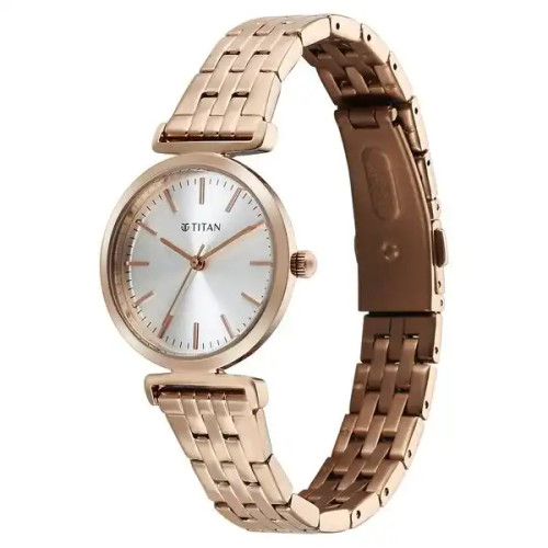 Titan Workmode Quartz Analog Silver Dial Watch For Women 95321WM01