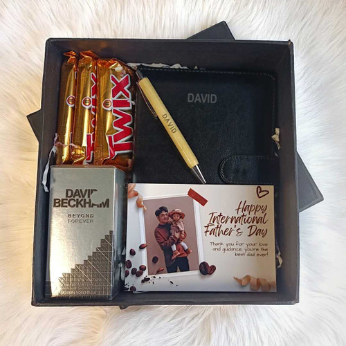 Father’s Day Box with Perfume,Chocolates And Custom Keepsakes NKS-901