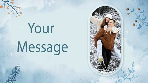 Personalized Greeting Card with Message & Photo SG-2
