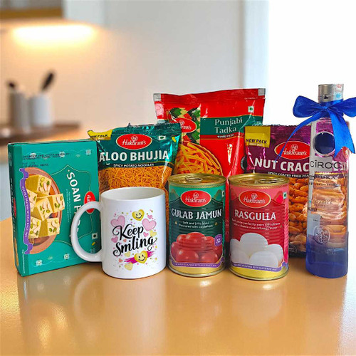 Vodka 200ml Combo with Crunchy Snacks & Mug JNK-3961