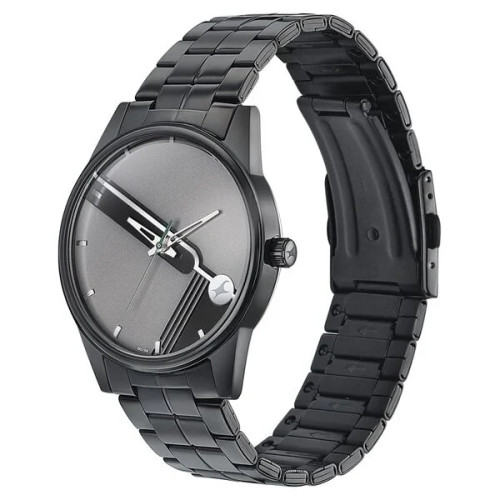 Fastrack Stunners Quartz Analog Grey Dial  Watch For Men