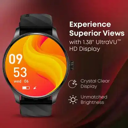 Fastrack Revoltt XR1-1.38" Smartwatch-Black Strap 38088PP01