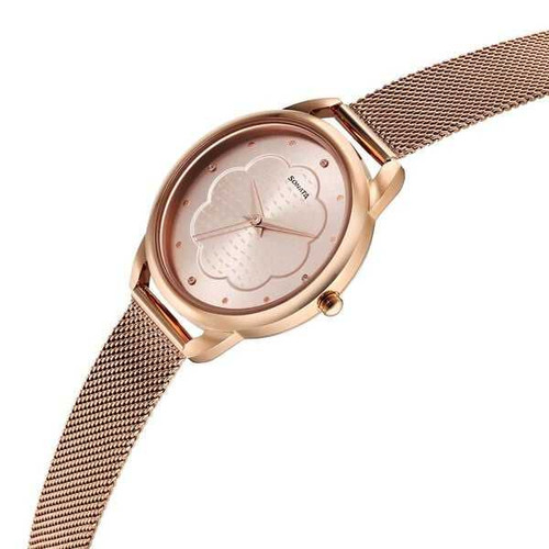 Sonata Wedding Quartz Analog Rose Gold Dial Watch for Women 87051WM02
