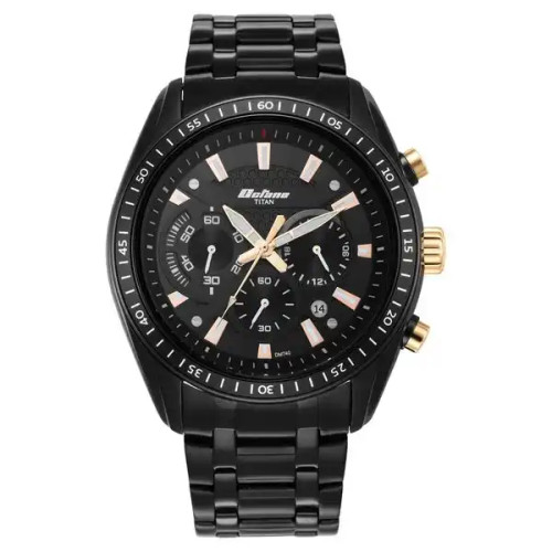 Titan Octane Black Dial Chronograph Men's Watch 90077KM04