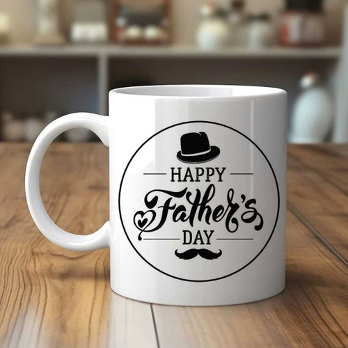 Happy Father's Day Printed on Ceramic Mug RJ-5