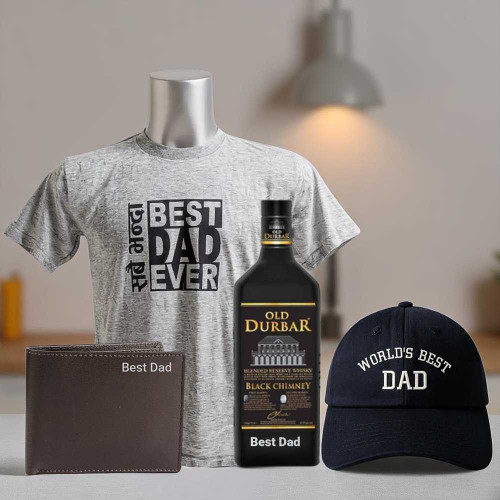 Best Dad Gift with Whisky 750ml & Cap JNK-4016