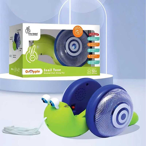 R for Rabbit Orapple Snail Tune Toy for Kids with Lights & Music-OROSGB01 OROSGB01