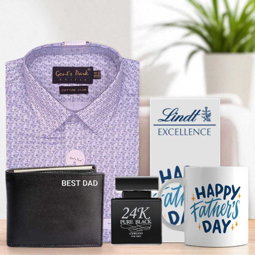 Elegant Dad’s Day Combo With Customise Cap & Wallet SK-454