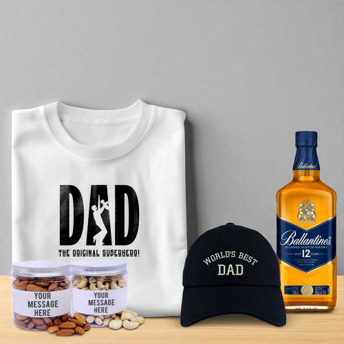 Premium Hamper for Dad With dry Nuts & Whisky SK-466