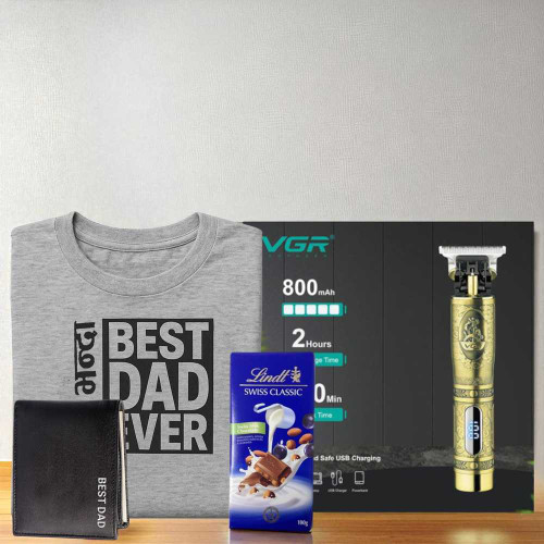 Tasty & Trendy Gift for Dad With Wallet & Chocolate SK-471
