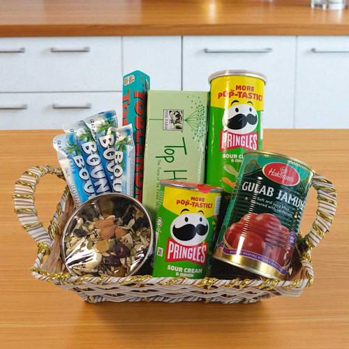 Premium Snacks & Sweets Combo with Mixed Dry Fruits JNK-4076
