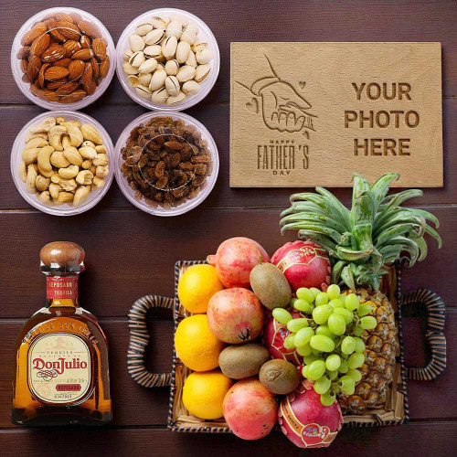 Fruits, Dry nuts & whisky Combo Set For Father SK-482