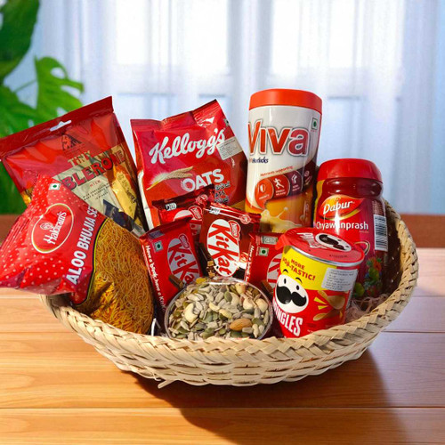 Snacks Gift Basket with Viva Horlicks JNK-4080