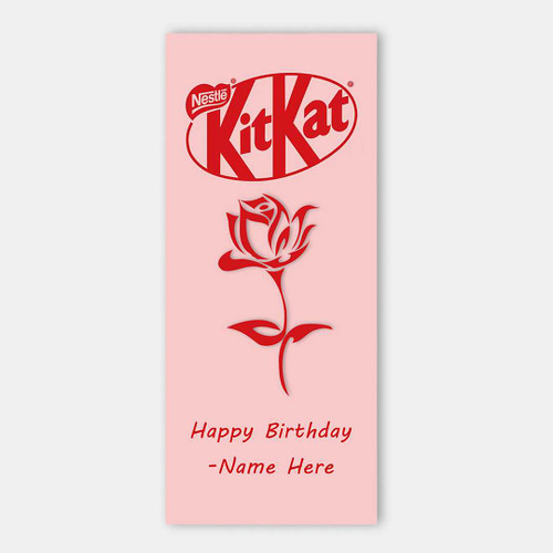 Happy Birthday Nestle Kitkat Chocolate Wrapper With Personalise Name RJ-178