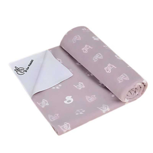 R for Rabbit Dry Nap Pee Premium Protector Sheet Medium-Grey DSDNMGR1