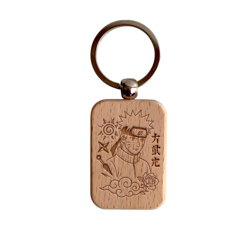 Naruto Design Wooden Keyring RJ-143