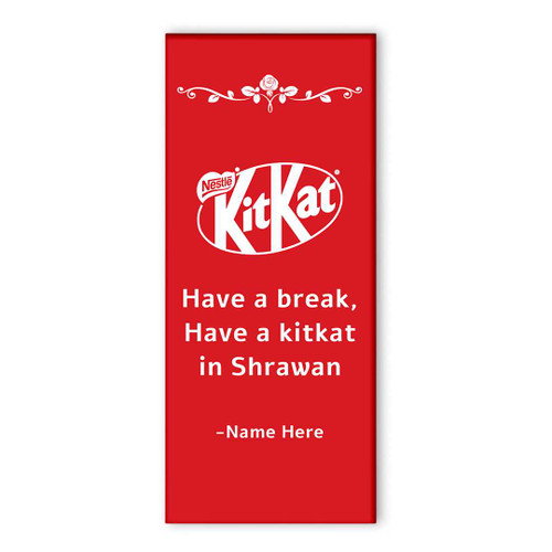Have a Kitkat 150g in Shrawan with Personalize Recipient's Name RJ-199