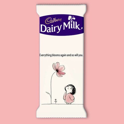 Everything Blooms Again Printed Wrapper on Dairy Milk 105g
