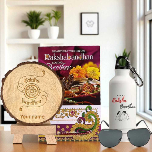 Special Raksha Bandhan Set with Greeting & Fastrack Sunglasses SK-518