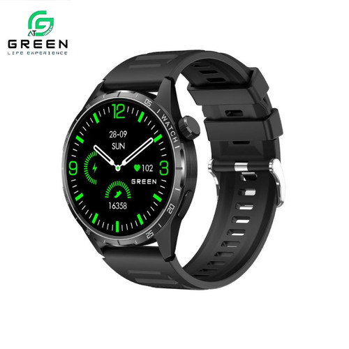 Green Orbit 2.0 AI Silicon Strap Smartwatch