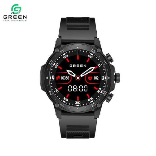 Green Vortex Metallic Fitness Smartwatch GLEVMF1