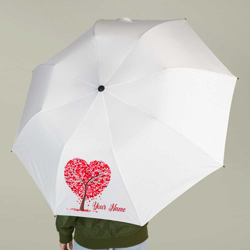 Customise White Umbrella With Name SK-524
