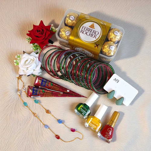 Shrawan Women's Accessories & Ferrero Rocher Gift Box JNK-4123