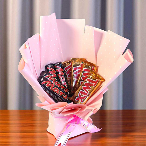 Chocolates Bouquet: Twix & Mars JNK-4131