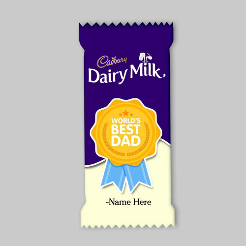 Personalized World’s Best Dad Cadbury Dairy Milk (123g) RJ-240