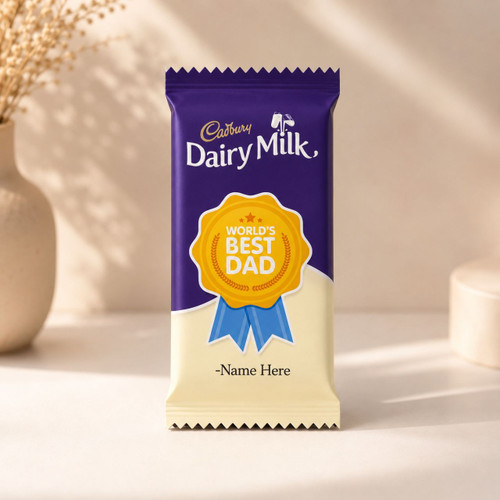 Personalized World’s Best Dad Cadbury Dairy Milk (105g) RJ-240
