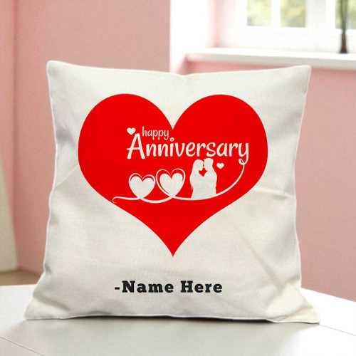 Personalized Anniversary Cushion with Custom Name RJ-229