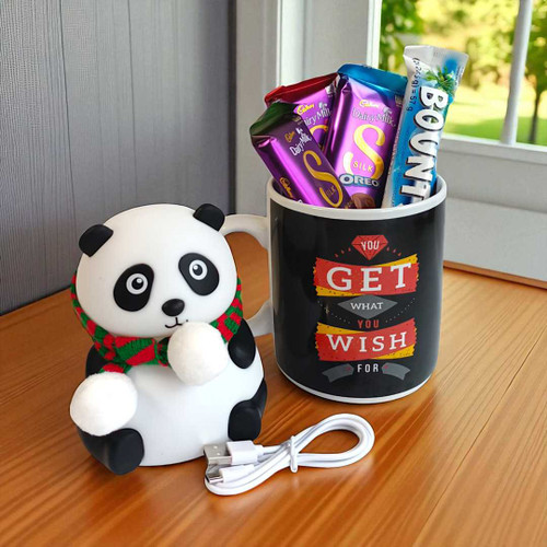 Sweet Bliss Gift Set with Panda Lamp & Mug NKS-1083