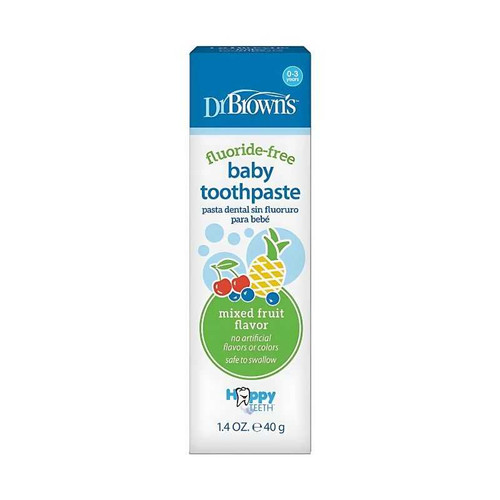 Dr.Brown's 1.4 oz/40 g Baby Toothpaste, Fluoride-Free, Mixed Fruit HG032