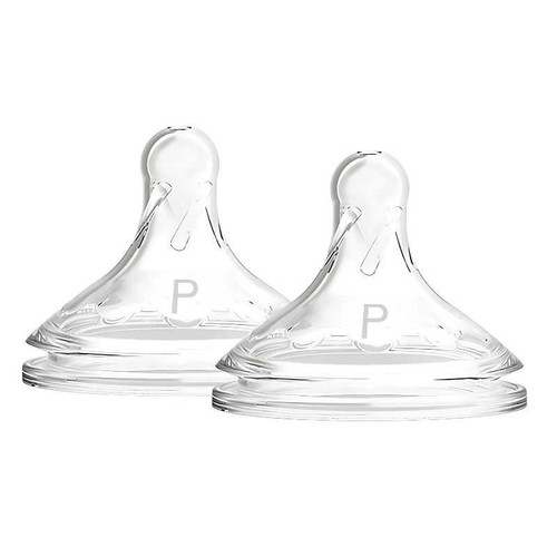 Dr.Brown's Preemie Flow Level 1 Wide-Neck Silicone Nipple, 2-Pack WN0201-INTLX