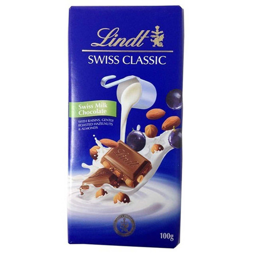 Customized Lindt Chocolate with Almonds & Hazelnuts – Shrawan Festive Name Wrapper RJ-258