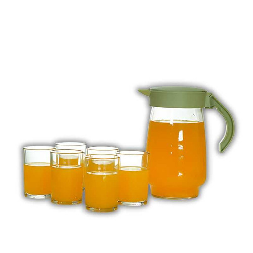 Yera Tulip Lemon Glass Jug Set 19343