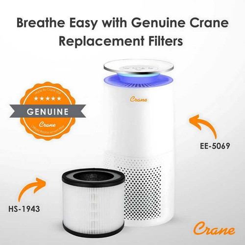 Crane True HEPA Air Purifier Filter HS-1943 For EE-5069 HS-1943