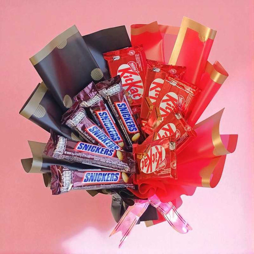 Kitkat & Snickers Chocolate Bouquet JNK-4241