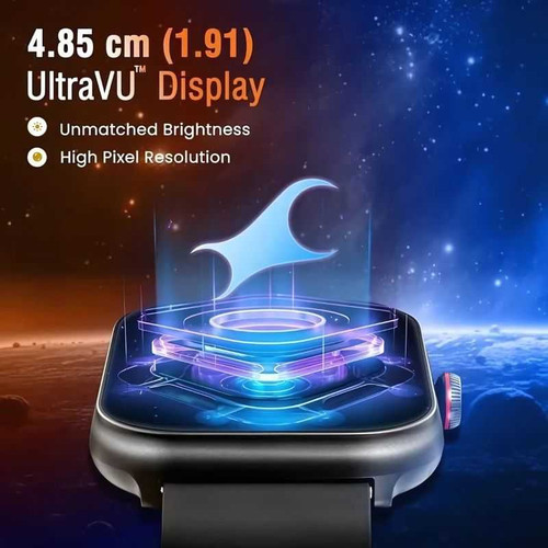 Fastrack Kruz+ Smartwatch with 4.85cm HD Display & AI Assistant 38104PP03