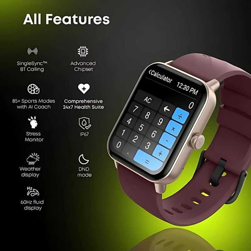 Fastrack Limitless Glide X Smartwatch with UltraVU HD Display & BT Calling 38100PP10