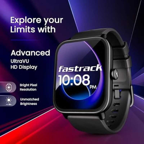 Fastrack Limitless Glide X Smartwatch – 1.83" HD Display, BT Calling, 100+ Sports Modes (Black) 38100PP06