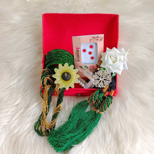 Shrawan Gift Box with Jewelry & Hair Accessories NKS-1151
