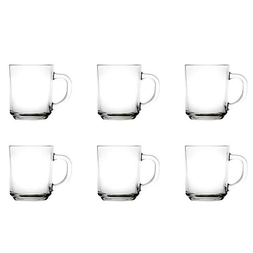 Flora Big Glass Cup 6 pcs Set 11668
