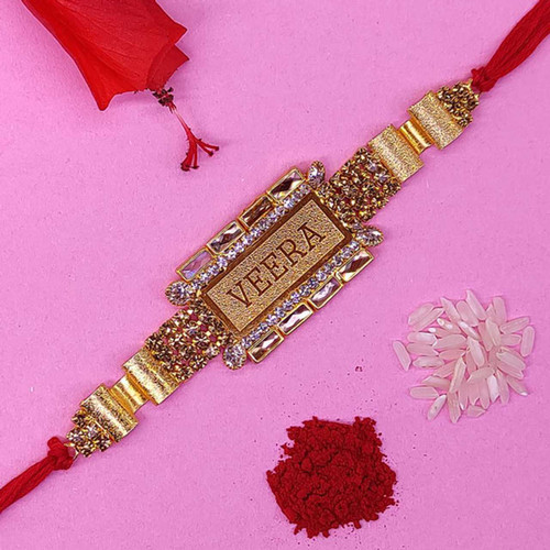 Rakhi Combo with Designer Rakhi, Ganesha & Treats NKS-1184