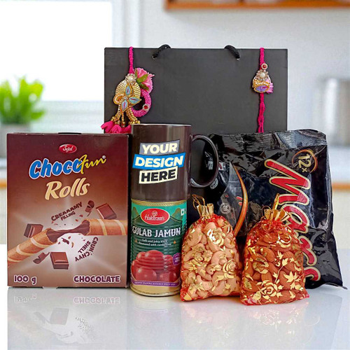 Rakhi Celebration Combo With Mug, Mithai & More SM-5
