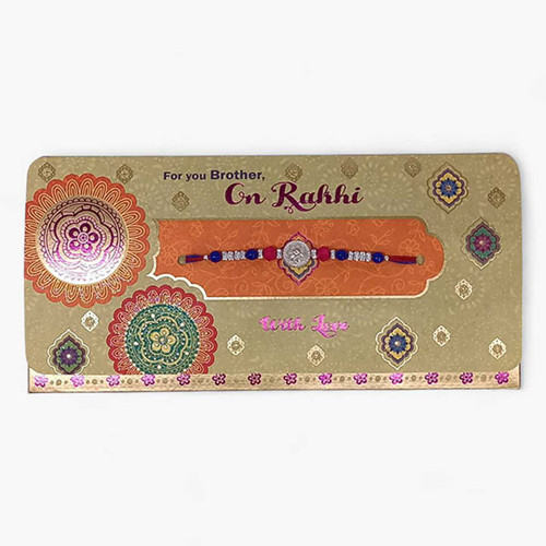 Rakhi Gift Hamper with Rasasi Perfume, Wallet & Treats NKS-1192