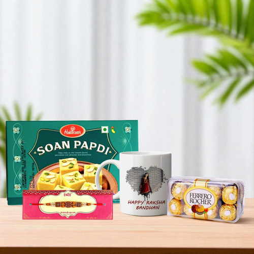 Chocolates, Sweets & Rakhi Combo