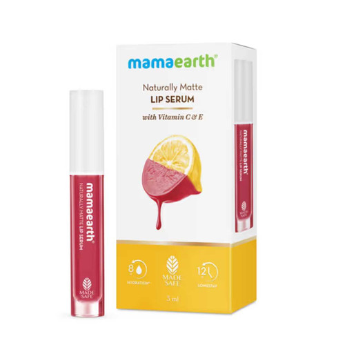 Mamaearth Naturally Matte Lip Serum 06 Candylicious Nude - 3ml 8906087777953