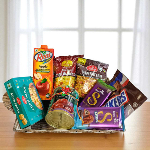 Bhaiya & Bhabhi Raksha Bandhan Gift Basket JNK-4366